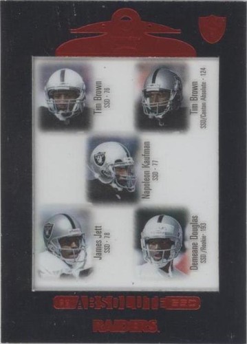1999 Playoff Absolute SSD Dameane Douglas James Jett Napoleon Kaufman #151