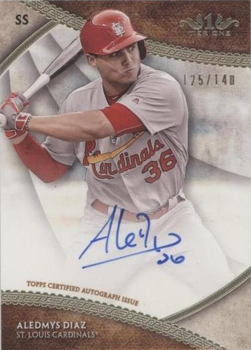 2017 Topps Tier One - Aledmys Diaz #BOA-ADI