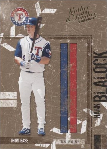 2004 Donruss Leather & Lumber - Hank Blalock #143