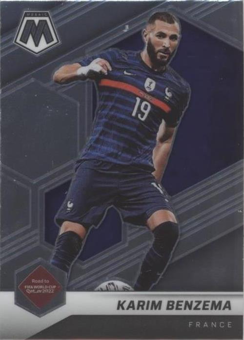 Mosaico Panini 2021-22 FIFA Camino a la Copa Mundial Karim Benzema #2