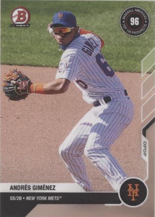 2020-21 Bowman Next Topps Now Baseball America Top 100 Prospects - Andres Gimenez #BA-42