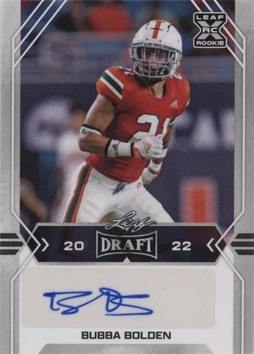 2022 Leaf Draft Bubba Bolden #BA-BB1