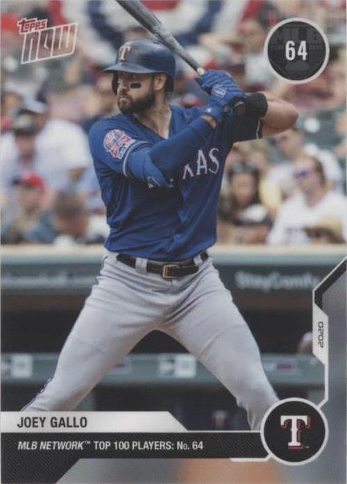 2020 Topps Now MLB Network Top 100 Players - Joey Gallo #MN64