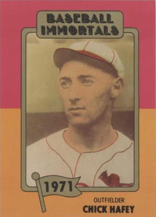 1980-84 SSPC Baseball Immortals 1st Printing - Chick Hafey #121