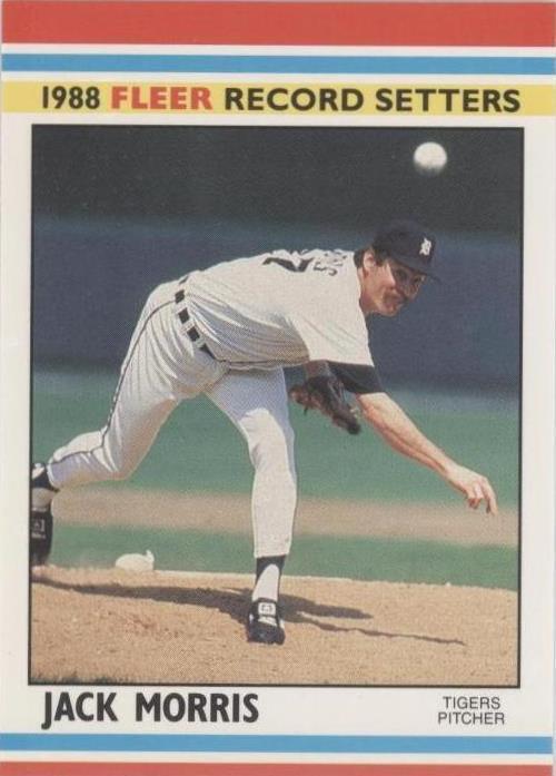 1988 Fleer бейсбольные рекордсеттеры - Джек Моррис #26