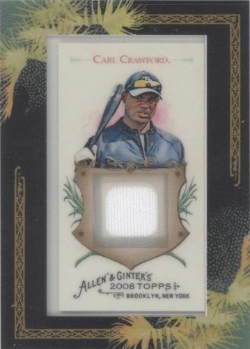 2008 Topps Allen & Ginter's - Carl Crawford #AGR-CC1