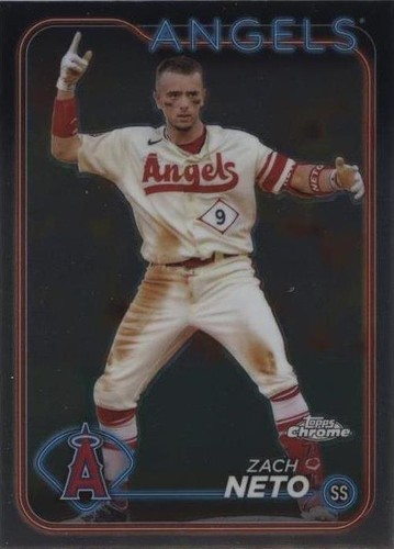 2024 Topps Chrome #123 Zach Neto X-Fractor Los Angeles