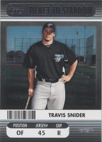 2009 Topps Ticket To Stardom - Travis Snider #TTS-2