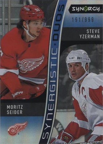 2023-24 Upper Deck Synergy - Moritz Seider Steve Yzerman #SD-1