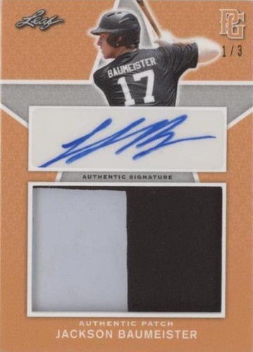 2020 Leaf Perfect Game National Showcase - Jackson Baumeister #PA-JB2
