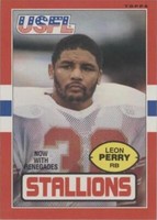 1985 Topps USFL Leon Perry #25