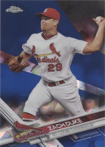 2017 Topps Chrome Sapphire Edition - Zach Duke #307