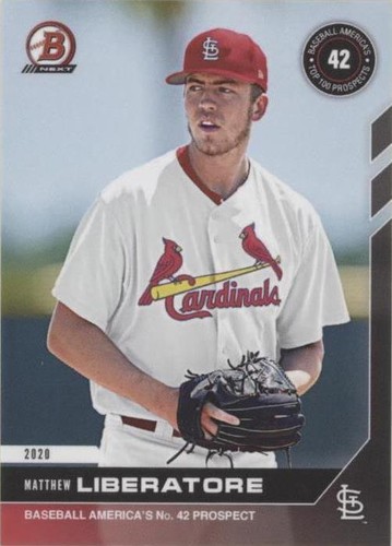 2020 Bowman Next Topps Now Baseball America's Top 100 Prospects - Matthew Liberatore #T7