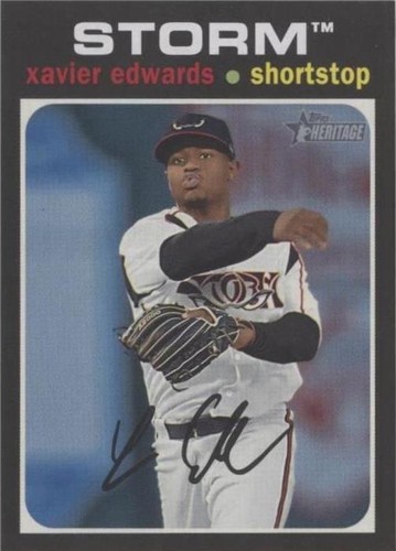 2020 Topps Heritage Minor League Edition - Xavier Edwards #210
