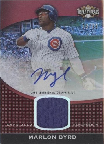 2011 Topps Triple Threads - Marlon Byrd #TTUAR-19