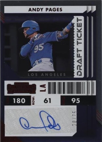 2023 CHRONICLES ANDY PAGES CERTIFIED-BLUE #45 PSA 8 LOS