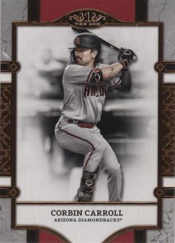 コービン・キャロル　1of1   プレートカード 2024 Topps Tier One Relics Gold Foil #T1RCC Corbin Carroll