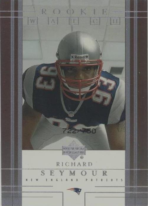 2001 Upper Deck Rookie F/X Richard Seymour #312