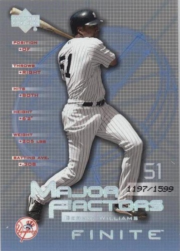 2003 Upper Deck Finite - Bernie Williams #106