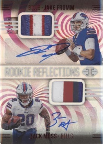 2020 Panini Illusions Jake Fromm Zack Moss #RR6