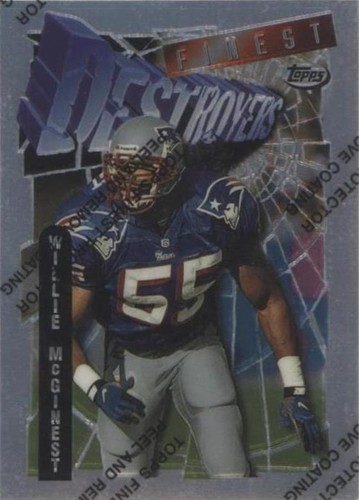 1996 Topps Finest Willie McGinest #53