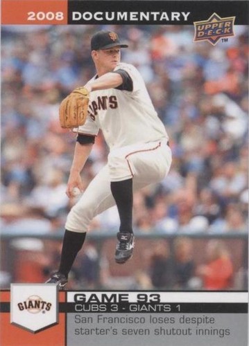 2008 Upper Deck Documentary - Matt Cain #2933