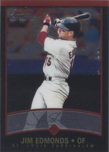 2001 Bowman Chrome - Jim Edmonds #52