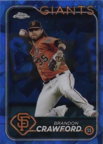 2024 Topps Chrome Sapphire Edition - Brandon Crawford #416