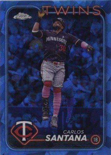 2024 Topps Chrome Update Series Sapphire Edition - Carlos Santana #USCS224
