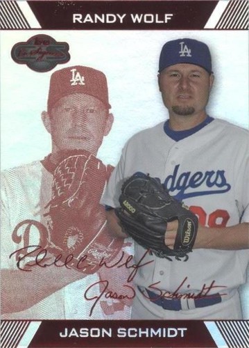 2007 Topps Co-Signers - Jason Schmidt Randy Wolf #6