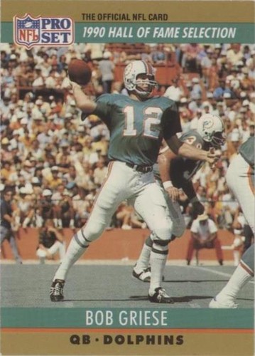 1990 Pro Set FACT Cincinnati Bob Griese #24