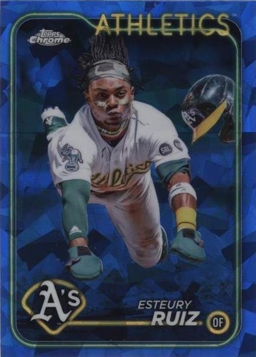 PABLO LLAMAS RUIZ 2024 Topps Chrome Tennis Sapphire Green