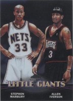 2000-01 Topps Chrome - Allen Iverson/Stephon Marbury #TC2