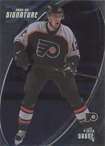2002-03 In the Game Be A Player Signature Series - Simon Gagne #006