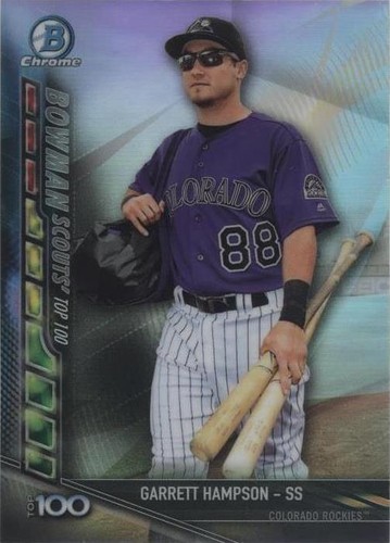 2017 Bowman Chrome - Garrett Hampson #BSU-GH