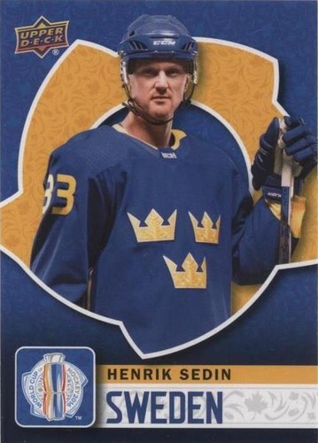 2016 Upper Deck World Cup of Hockey - Henrik Sedin #WCH-38