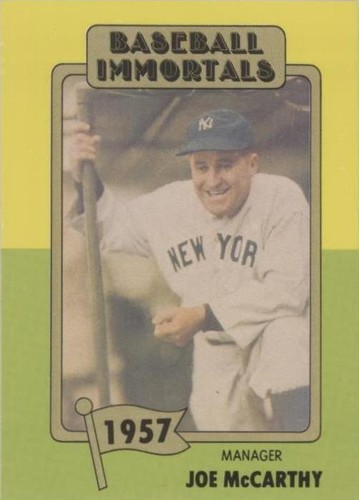1980-84 SSPC Baseball Immortals 1st Printing - Joe McCarthy #83