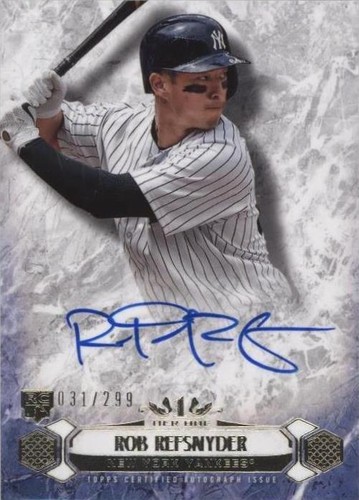 2016 Topps Tier One - Rob Refsnyder #BOA-RRS