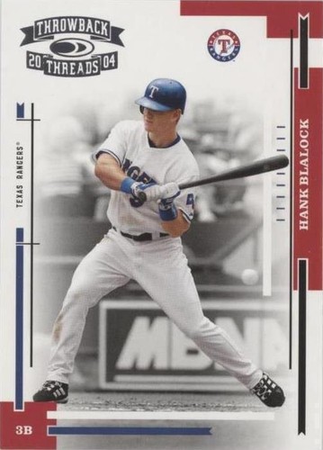 2004 Donruss Throwback Threads - Hank Blalock #190