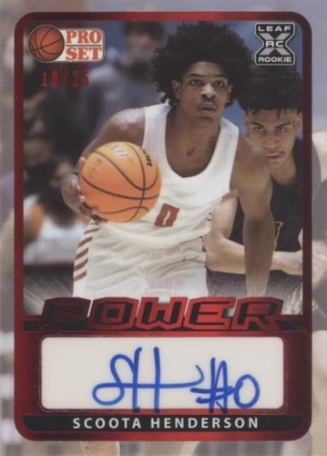 2021-22 Leaf Pro Set Power - Scoot Henderson #BA-SH1