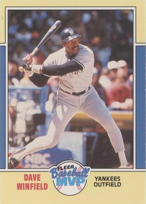 1988 Fleer Baseball MVP - Dave Winfield #43