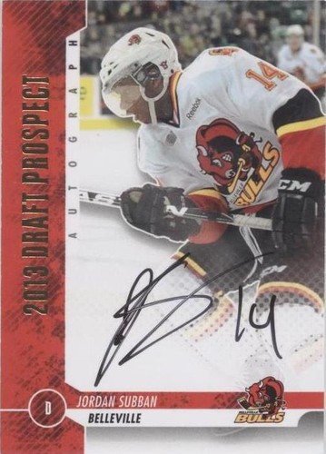 2013 In the Game Draft Prospects - Jordan Subban #A-JS2