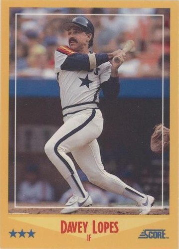 1988 Score - Davey Lopes #489