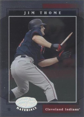 2001 Leaf Certified Materials - Jim Thome #83