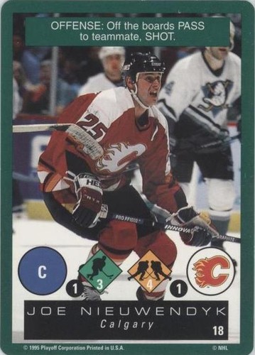 1995-96 Playoff One on One Challenge - Joe Nieuwendyk #18