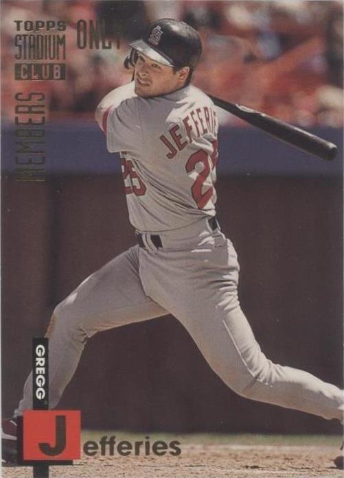1994 Topps Stadium Club Members Only - Gregg Jefferies #19