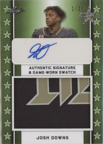 2020 Leaf Metal U.S. Army All-American Bowl Josh Downs #PA-JD1
