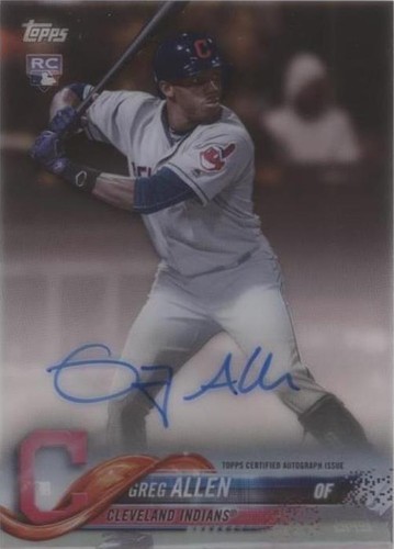 2018 Topps Clearly Authentic Autographs - Greg Allen #CAA-GA