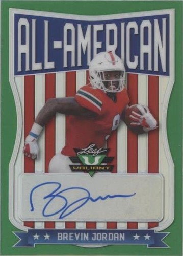 2021 Leaf Valiant Brevin Jordan #AA-BJ1