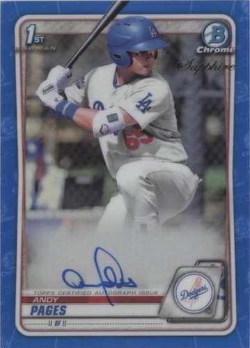 2020 Bowman Chrome Sapphire Edition - Andy Pages #BSPA-AP